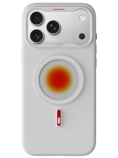 Phone case with camera lens cover and 'Xtreme INNO' branding on a white background